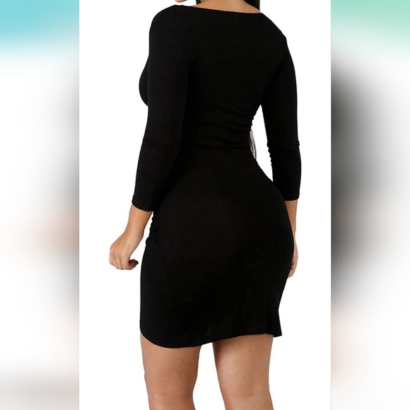 Black Elegant Dress - Picture 2 of 3